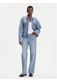 Calvin Klein Jeans Kurtka jeansowa LV047C730G Niebieski Regular Fit. Kolor: niebieski. Materiał: bawełna #4