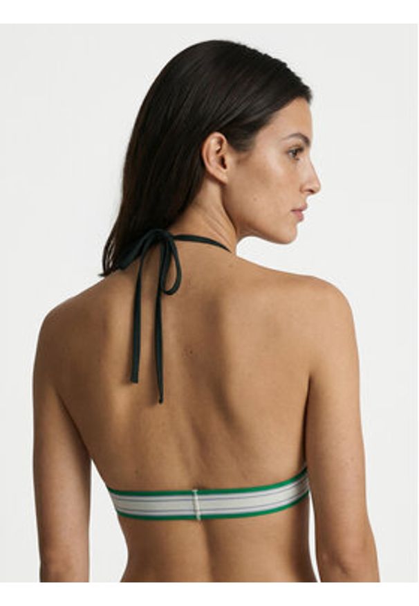 Calvin Klein Swimwear Góra od bikini LV00Q61214 Zielony ciemny. Kolor: zielony. Materiał: syntetyk