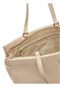 TOMMY HILFIGER - Tommy Hilfiger Torebka Th Legacy Tote AW0AW17197 Écru. Materiał: skórzane #4