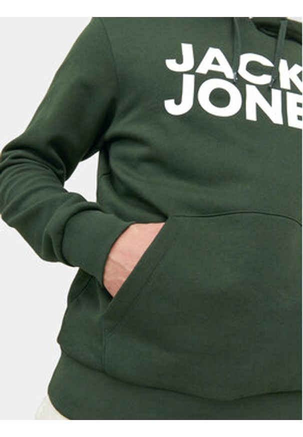 Jack & Jones - Jack&Jones Bluza Corp 12152840 Zielony Standard Fit. Kolor: zielony. Materiał: syntetyk, bawełna