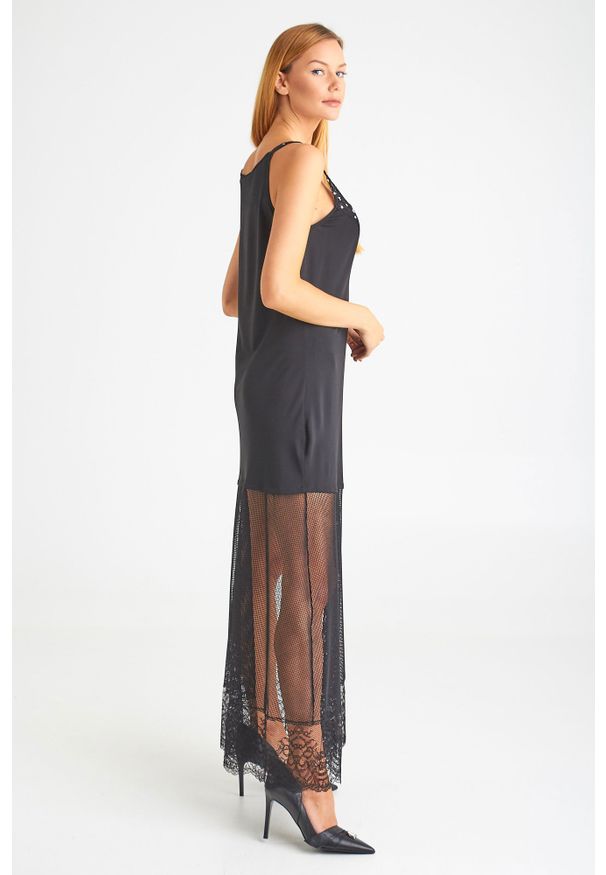 Ermanno Scervino - Sukienka ERMANNO SCERVINO. Materiał: materiał, koronka. Długość rękawa: bez rękawów. Wzór: koronka. Styl: elegancki. Długość: maxi