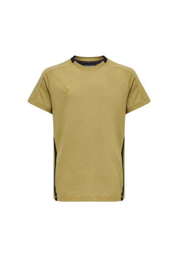 Koszulka dla dzieci Hummel Cima Xk. Kolor: beżowy, wielokolorowy, żółty. Materiał: tkanina. Sport: piłka nożna