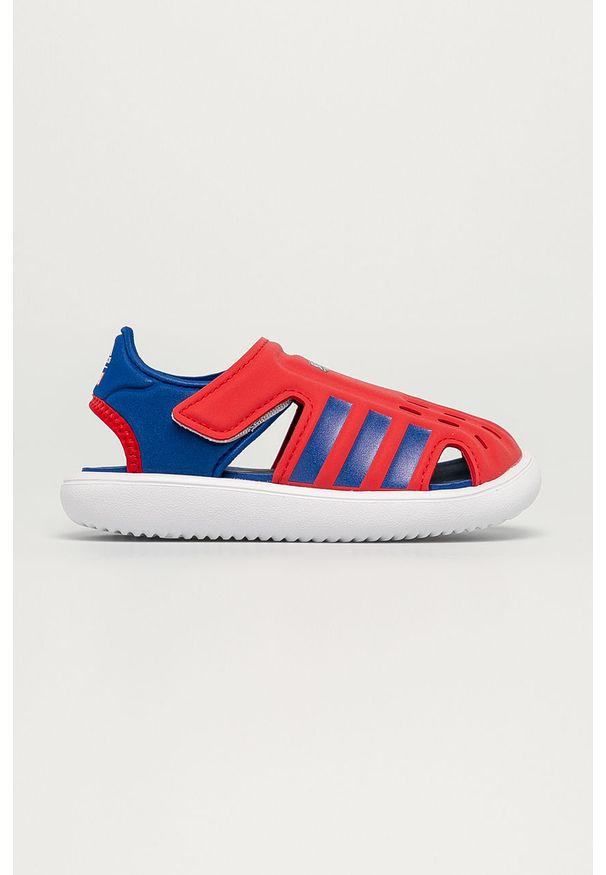 Adidas - adidas - Sandały dziecięce. Zapięcie: rzepy. Kolor: czerwony. Materiał: syntetyk, materiał, guma