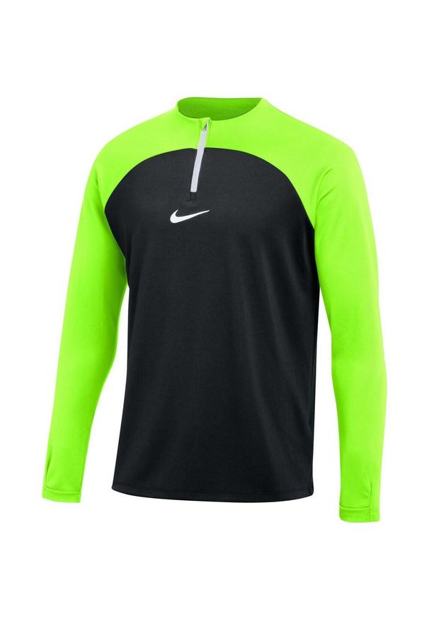 Nike - Męska Koszulka Academy DriFIT Drill Top. Kolor: czarny, wielokolorowy, zielony. Sport: turystyka piesza