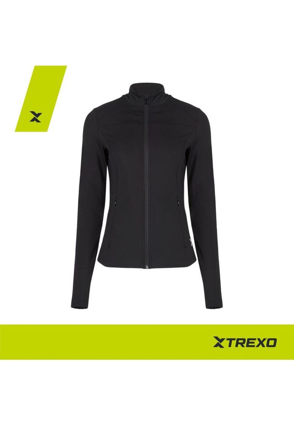 TREXO - Bluza damska Trexo Trexi Blouse. Kolor: czarny. Sport: fitness