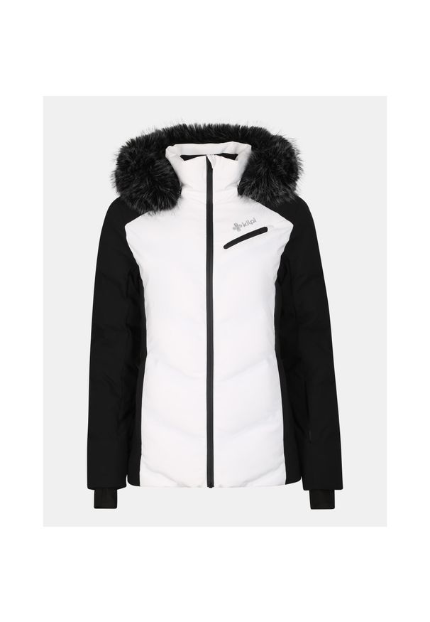 Damska kurtka narciarska Kilpi SKIMMIA-W. Kolor: biały. Materiał: nylon. Sezon: zima. Sport: narciarstwo