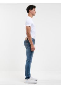Big-Star - Spodnie jeans męskie Terry Slim 331. Stan: obniżony. Kolor: niebieski. Styl: klasyczny #4