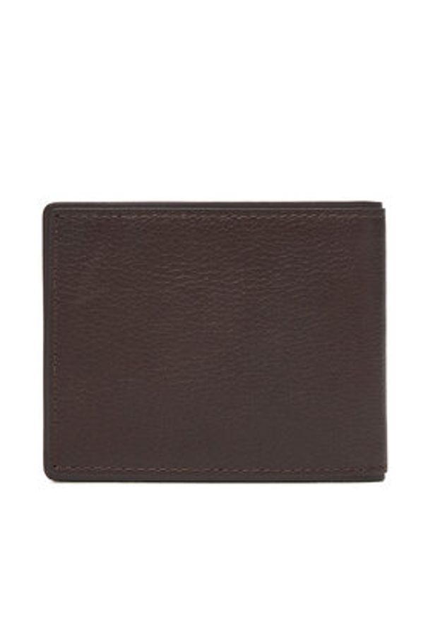 TOMMY HILFIGER - Tommy Hilfiger Duży Portfel Męski Th Corp Mini Cc Wallet AM0AM13739 Brązowy. Kolor: brązowy. Materiał: skóra