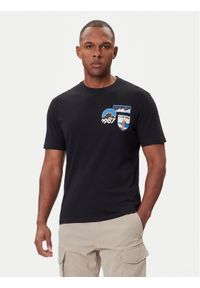 Napapijri T-Shirt S-Montepiana NP0A88SV Czarny Regular Fit. Kolor: czarny. Materiał: bawełna