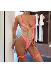 Intica - Body z tiulu na romantyczne wieczory Laeticia. Kolor: wielokolorowy. Materiał: tiul #10