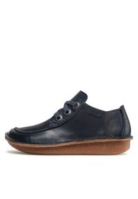 Clarks Półbuty Funny Dream 261668184 Granatowy. Kolor: niebieski. Materiał: skóra