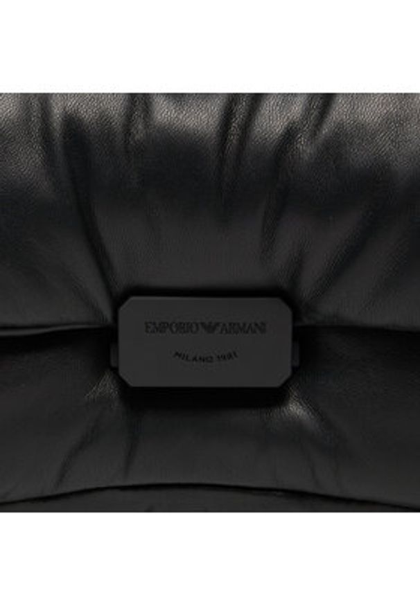 Emporio Armani Torebka Y3E226 YWZ1V 80001 Czarny. Kolor: czarny. Materiał: skórzane