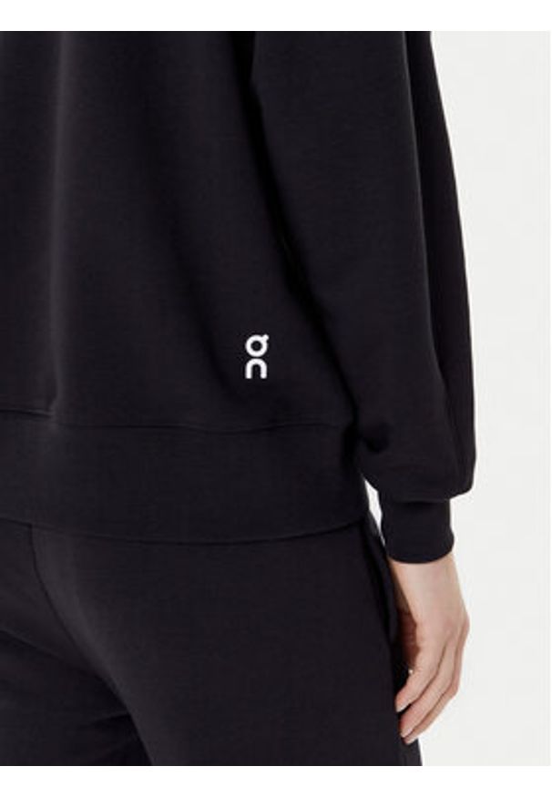 On Bluza Club Hoodie 1WE1004 Czarny Relaxed Fit. Kolor: czarny. Materiał: bawełna