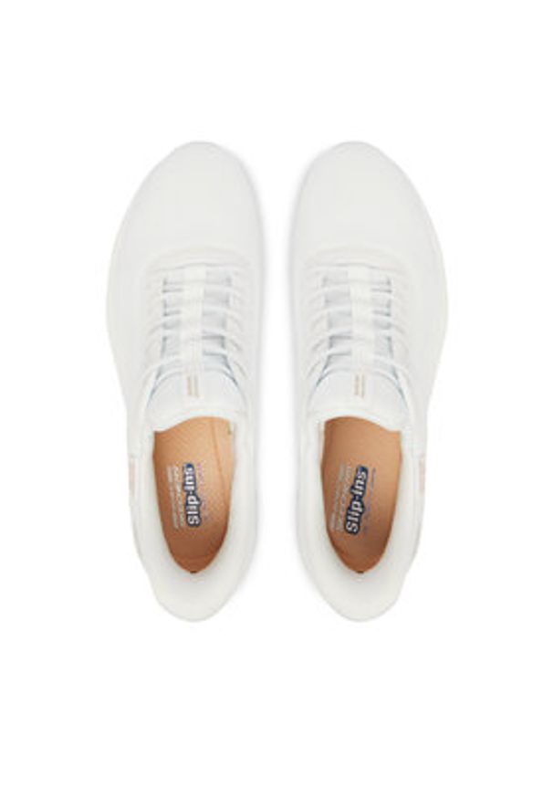 skechers - Skechers Sneakersy BOBS Sport Arc 117629/W Biały. Kolor: biały. Materiał: materiał. Model: Skechers Sport
