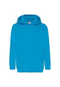 FRUIT OF THE LOOM - Bluza Z Kapturem Dla Dzieci. Typ kołnierza: kaptur. Kolor: niebieski