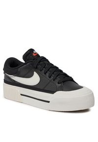 Nike Sneakersy Court Legacy Lift DM7590 001 Czarny. Kolor: czarny. Materiał: skóra. Model: Nike Court #5