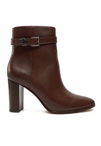 Lauren Ralph Lauren - LAUREN RALPH LAUREN Botki 802937808003 Brązowy. Kolor: brązowy. Materiał: skóra