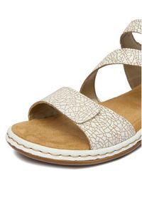 Rieker Sandały CEO-659C7-81 Beżowy. Kolor: beżowy. Materiał: skóra #6