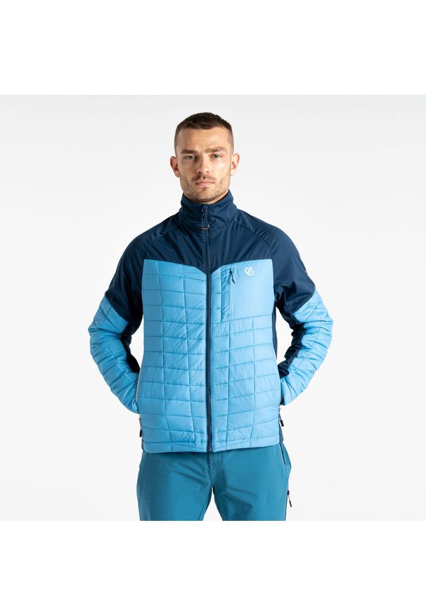 DARE 2B - Kurtka turystyczna hybrydowa męska Mountaineer. Kolor: niebieski. Materiał: materiał, poliester, softshell