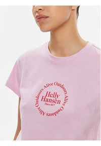Helly Hansen T-Shirt W Core Graphic T-Shirt 54080 Różowy Regular Fit. Kolor: różowy. Materiał: bawełna #3