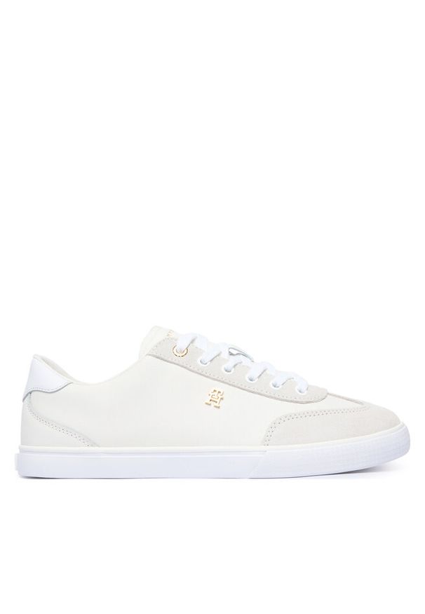 TOMMY HILFIGER - Sneakersy Tommy Hilfiger. Kolor: kremowy