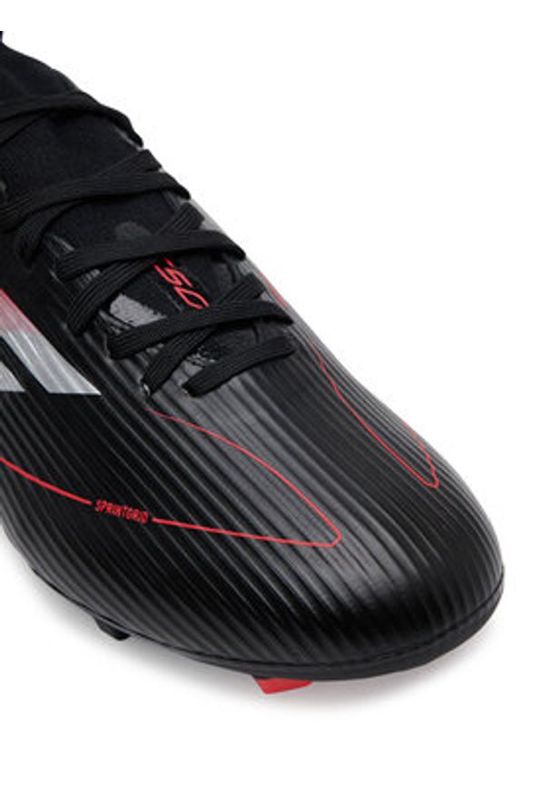 Adidas - adidas Buty do piłki nożnej F50 League Mid Firm/Multi-Ground JI0435 Czarny. Kolor: czarny. Materiał: materiał