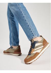 Pepe Jeans Sneakersy Foster Heat M PMS60012 Brązowy. Kolor: brązowy. Materiał: materiał #3