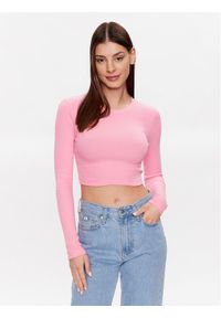 Edited Bluzka EDT5954007 Różowy Fitted Fit. Kolor: różowy. Materiał: bawełna