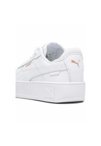 Puma - Młodzieżowe sneakersy Carina Street PUMA White Gold. Kolor: żółty, biały, wielokolorowy. Materiał: tkanina