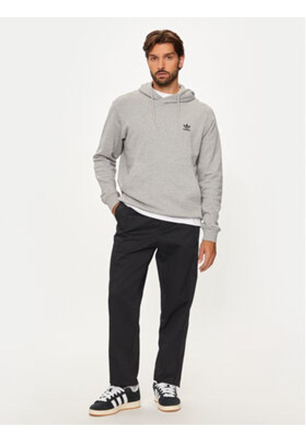 Adidas - adidas Bluza Trefoil Essentials IX7670 Szary Regular Fit. Kolor: szary. Materiał: bawełna