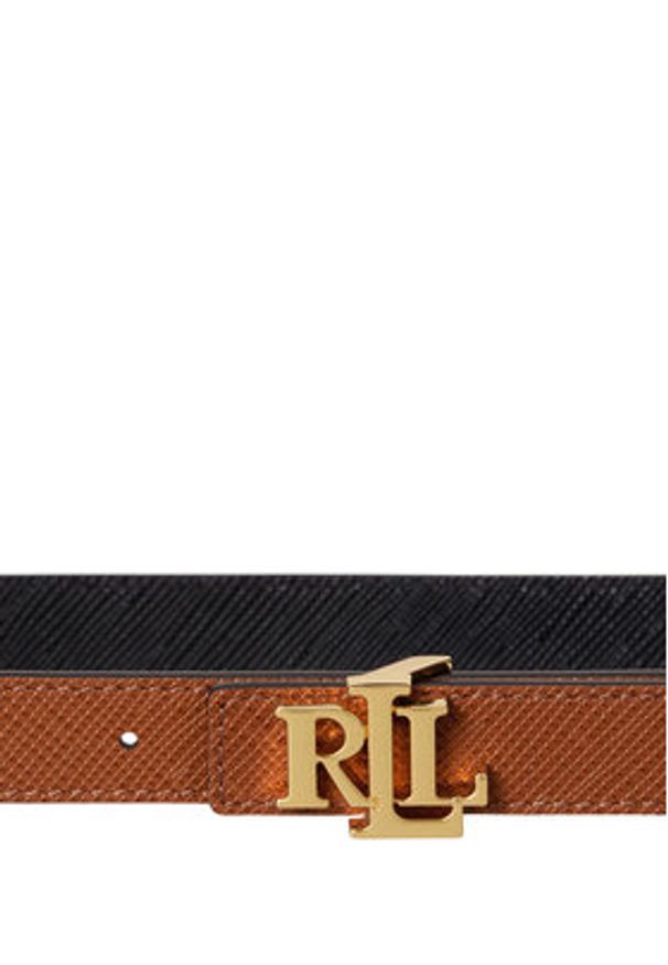 Lauren Ralph Lauren - LAUREN RALPH LAUREN Pasek Damski 412974560003 Brązowy. Kolor: brązowy. Materiał: skóra