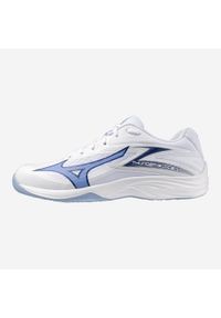 Buty do piłki ręcznej Mizuno Thunderblade Z. Kolor: biały, niebieski, wielokolorowy. Materiał: mesh. Szerokość cholewki: normalna. Sport: piłka ręczna