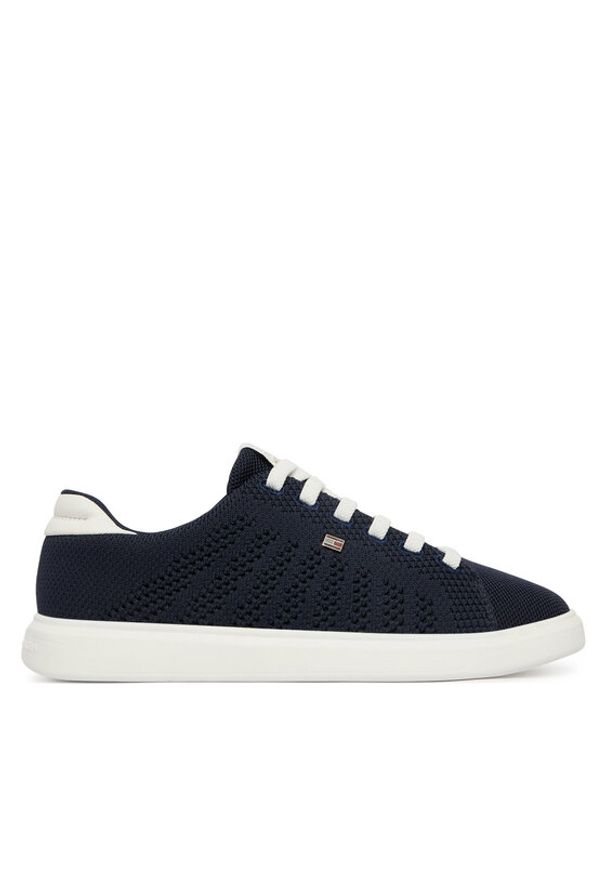 TOMMY HILFIGER - Tommy Hilfiger Sneakersy Th Icon Light Knit Sneaker FW0FW09401 Czarny. Kolor: czarny. Materiał: materiał