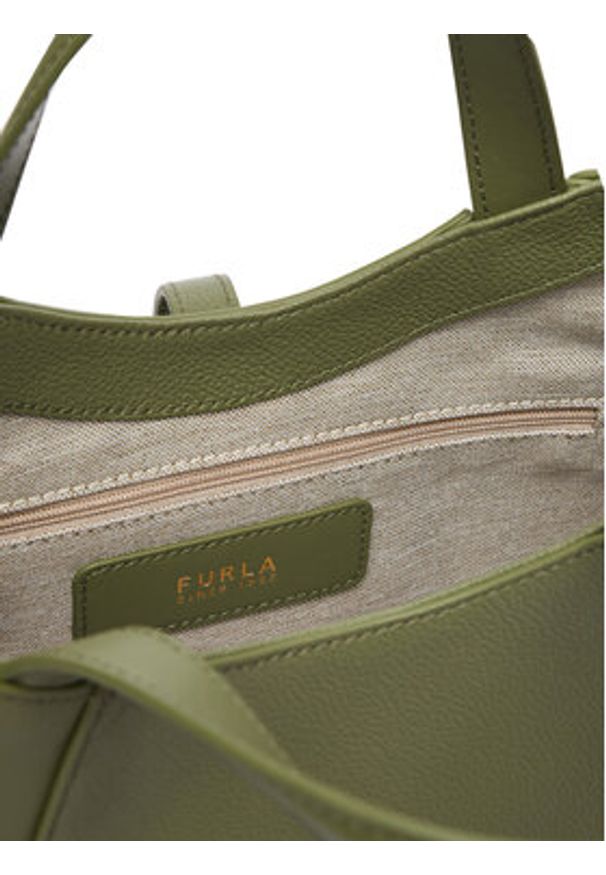Furla Torebka Goccia S WB01789 BX3353 KH 4555S Zielony. Kolor: zielony. Materiał: skórzane