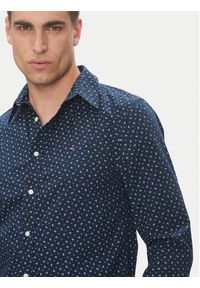 TOMMY HILFIGER - Tommy Hilfiger Koszula MW0MW38559 Granatowy Slim Fit. Kolor: niebieski. Materiał: bawełna #3
