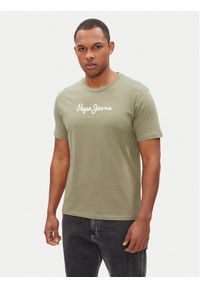 Pepe Jeans T-Shirt Eggo N PM508208 Zielony Regular Fit. Kolor: zielony. Materiał: bawełna #1