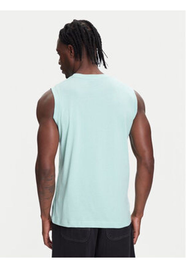 Kappa Tank top Logo Corpo Cadwal 303HZB0 Zielony Regular Fit. Kolor: zielony. Materiał: bawełna
