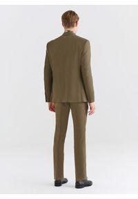 Pako Lorente - PAKO LORENTE – Zielona marynarka garniturowa z wełną. Okazja: na co dzień. Kolor: zielony. Materiał: wełna. Styl: casual #9