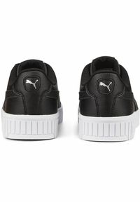 Puma - Damskie sneakersy Carina 2.0 PUMA Black Silver Gray. Okazja: na plażę. Kolor: wielokolorowy, czarny, szary. Materiał: syntetyk, materiał. Sezon: lato. Sport: tenis