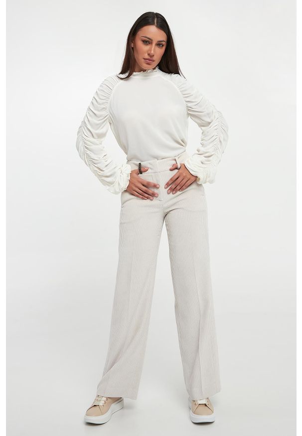 Twinset Milano - Bluzka damska z wiskozowej krepy TWINSET. Materiał: wiskoza