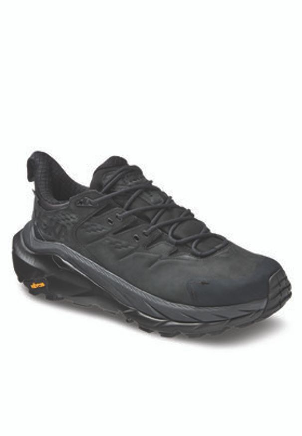 HOKA - Hoka Trekkingi Kaha 2 Low GTX GORE-TEX 1123190 Czarny. Kolor: czarny. Materiał: nubuk, skóra. Technologia: Gore-Tex. Sport: turystyka piesza