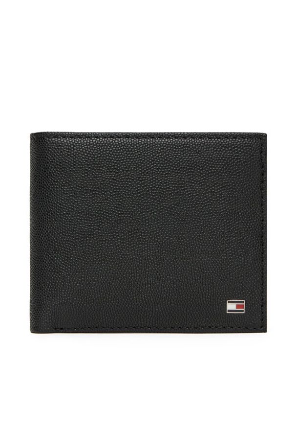 TOMMY HILFIGER - Tommy Hilfiger Duży Portfel Męski Th Flag Cc And Coin AM0AM13519 Czarny. Kolor: czarny. Materiał: skóra