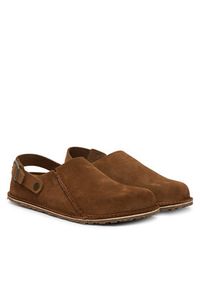 Birkenstock Sandały Lutry Premium 1030187 Brązowy. Kolor: brązowy. Materiał: zamsz, skóra #4