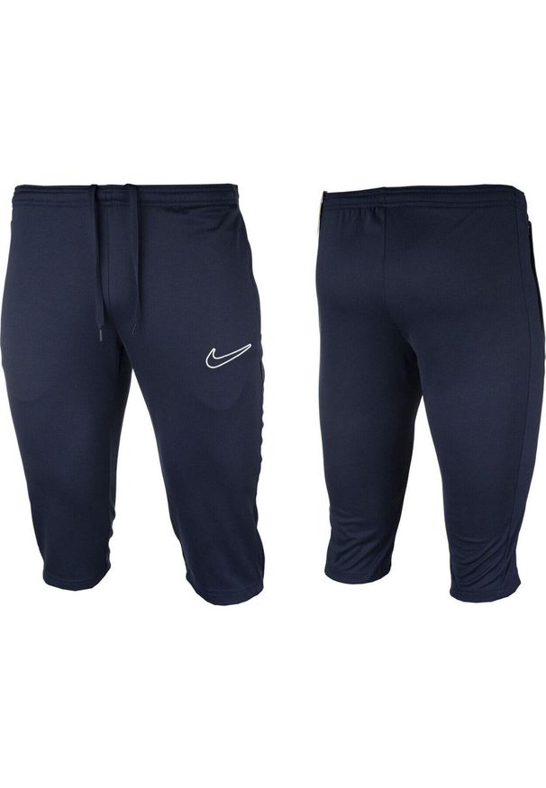 Spodnie Sportowe męskie Nike NK Df Academy. Kolor: niebieski. Długość: krótkie. Sezon: lato