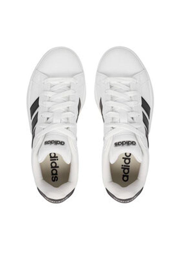 Adidas - adidas Sneakersy Grand Court 3.0 JP9365 Biały. Kolor: biały. Materiał: skóra