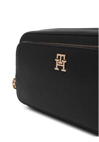 TOMMY HILFIGER - Tommy Hilfiger Torebka Th Icon Camera Bag AW0AW18120 Czarny. Kolor: czarny. Materiał: skórzane #4