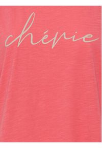 Fransa T-Shirt 20612027 Różowy Regular Fit. Kolor: różowy. Materiał: syntetyk #5