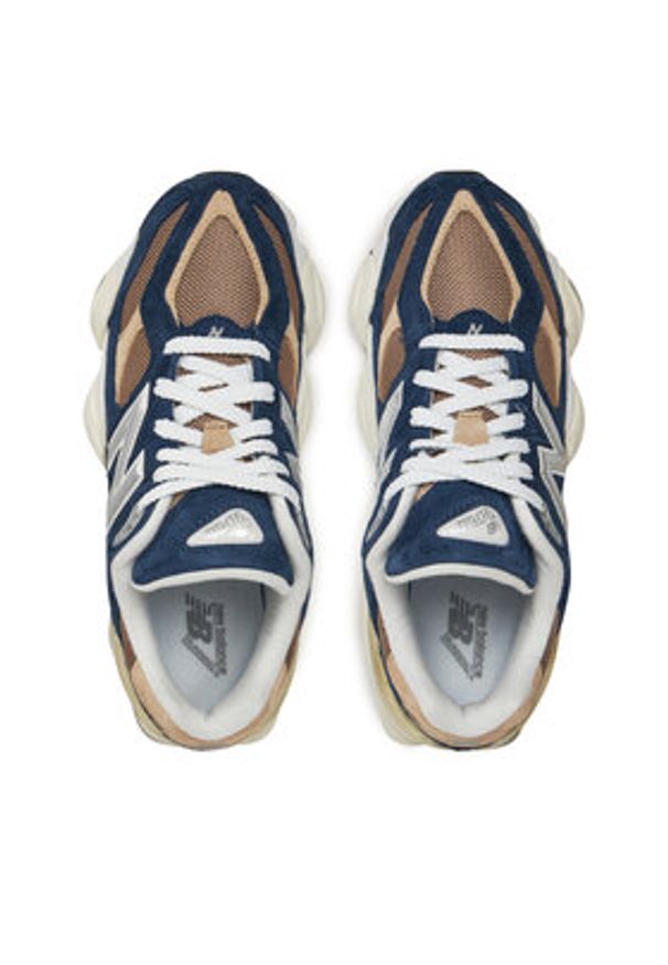 New Balance Sneakersy U9060LBB Granatowy. Kolor: niebieski. Materiał: zamsz, skóra