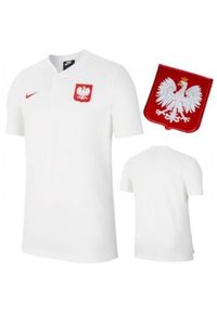 Koszulka Polski Nike Polo Slam Koszulka Kibica Polska. Typ kołnierza: polo. Kolor: biały