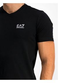 EA7 Emporio Armani T-Shirt 8NPT53 PJM5Z 1200 Czarny Regular Fit. Kolor: czarny. Materiał: bawełna